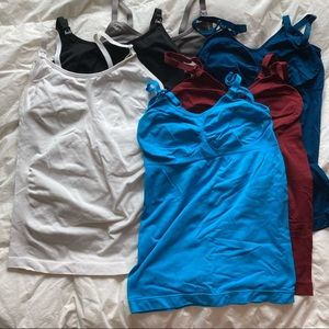 Lot of 6 maternity/nursing camis